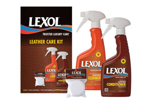 Zestaw do czyszczenia i pielęgnacji skóry LEXOL - LEATHER Care Kit 2x500ml