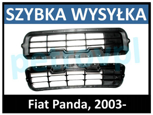 Fiat Panda 03-, Atrapa kratka zderzaka nowa Ś -AC