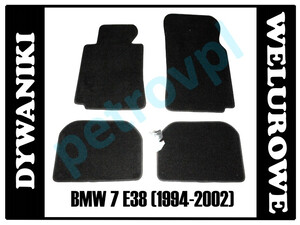 BMW 7 E38 94-02, Dywaniki WELUROWE oryginał PETEX