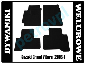 Suzuki Grand Vitara 05-, Dywaniki WELUROWE 0,8cm!