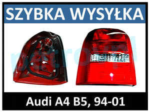 Audi A4 B5 94-01, Lampa tylna Kombi ORYGINAŁ nowa LEWA