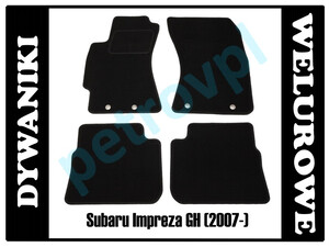Subaru Impreza GH 2007-, Dywaniki WELUROWE 0,8cm!