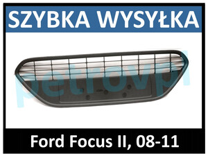 Ford Focus 08-, Atrapa kratka zderzaka ŚRODEK