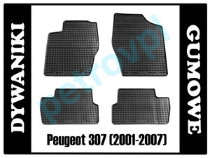 Peugeot 307 01-07, Dywaniki PETEX gumowe ORYGINAŁ