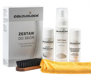 Zestaw do czyszczenia skóry - Colourlock SOFT + mleczko 4w1