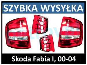 Skoda Fabia 00-04, Lampa tylna Sedan Kombi L+P kpl