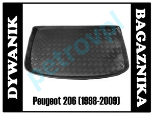 Peugeot 206 98-, Dywanik wkład bagażnika HB BM