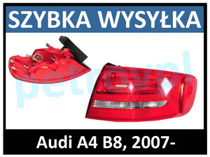 Audi A4 B8 08-, Lampa tylna KOMBI nowa PRAWA