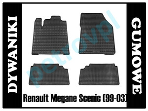 Renault Megane Scenic, Dywaniki PETEX gumowe ORYG.