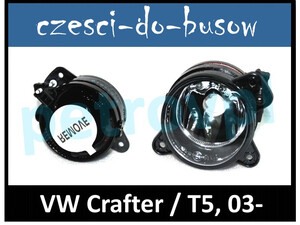 VW Crafter 05- / T5 03-, Halogen HB4 nowy HELLA LEWY