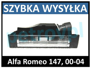 Alfa 147 00-04, Lampka tablicy rejestracyjnej NOWA