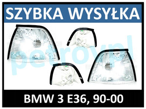 BMW 3 E36 90-00, Kierunkowskaz SDN biały L+P kpl