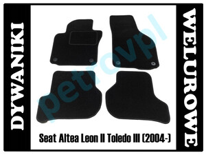 Seat Altea Leon Toledo 04- Dywaniki WELUROWE 0,8cm