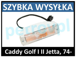 Caddy Golf I II Jetta, Kierunkowskaz biały L=P kpl