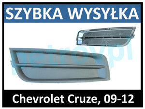 Chevrolet Cruze 09-, Atrapa kratka zderzaka LEWA