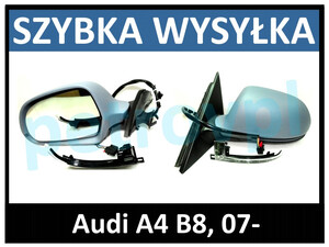 Audi A4 B8 08-, Lusterko ELE mal LEWE + migacz