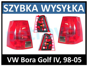 VW Bora Golf IV, Lampa tylna KOMBI czerw. ORYG. L+P kpl