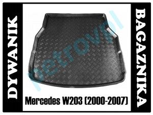 Mercedes W203 00- Dywanik wkład bagażnika KOMBI BM
