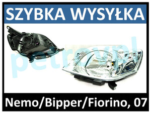 Bipper/Nemo/Fiorino 07-, Reflektor lampa new LEWA