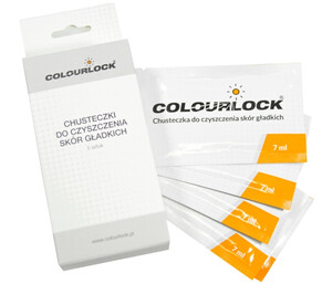 Chusteczki do czyszczenia skór Colourlock - Skóry gładkie 5 sztuk po 7ml 
