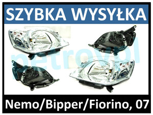 Bipper/Nemo/Fiorino 07-, Reflektor lampa new L+P