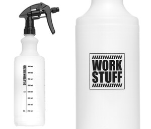 Pusta butelka WORK STUFF - Work Bootle HDPE 1L z atomizerem 