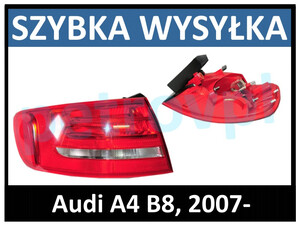 Audi A4 B8 08-, Lampa tylna KOMBI nowa ORYG. LEWA