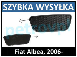 Fiat Albea 06-, Atrapa kratka zderzaka PRAWA