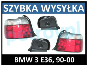 BMW 3 E36 90-, Lampa tylna COMPACT biała ORYG. L+P
