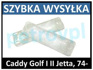 Caddy Golf I II Jetta, Klosz migacza biały new L=P