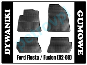 Ford Fiesta Fusion 02-, Dywaniki PETEX gumowe ORYG