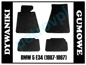 BMW 5 E34 97-97, Dywaniki PETEX gumowe ORYGINAŁ