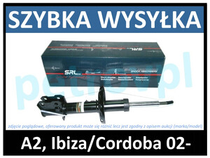 Audi A2 Ibiza Cordoba 02-, Amortyzatory PRZÓD nowe