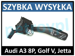 Audi A3 8P Golf V Jetta, Przełącznik wycieraczek NOWY