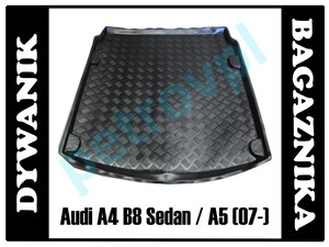 Audi A4 B8 / A5, Dywanik wkład bagażnika SEDAN BM