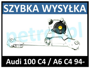 Audi 100 C4 A6 C4, Podnośnik szyby ELE tył LEWY