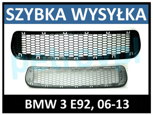 BMW 3 E92 06-13, Atrapa kratka zderzaka ŚRODEK M3