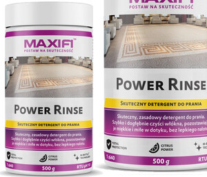 Czyszczenie tapicerki/wykładzin detergent MAXIFI - Power Rinse 500g