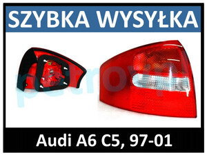 Audi A6 C5 97-01, Lampa tylna Sedan HELLA nowa LEWA