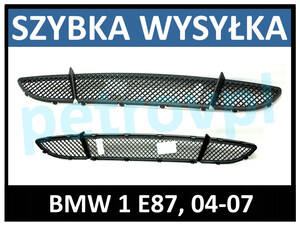 BMW 1 E87 04-07, Atrapa kratka zderzaka ŚRODEK