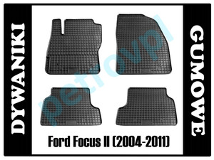 Ford Focus II 04-, Dywaniki PETEX gumowe ORYGINAŁ