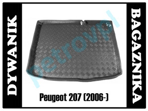 Peugeot 207 06-, Dywanik wkład bagażnika HB BM
